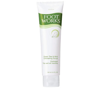 Avon Foot Works Green Tea & Mint Exfoliating Scrub