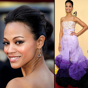 Zoe Saldana at the 2010 Academy Awards