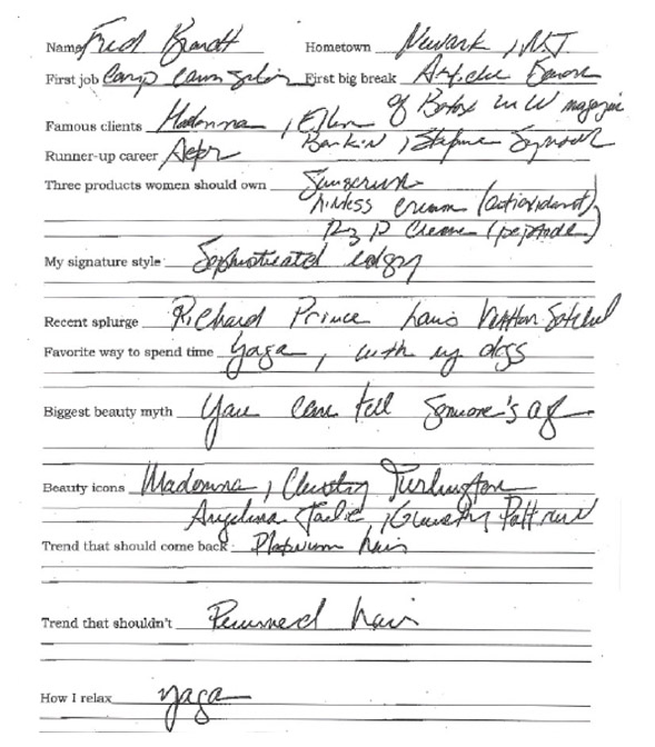 Dr Fredric Brandt survey2