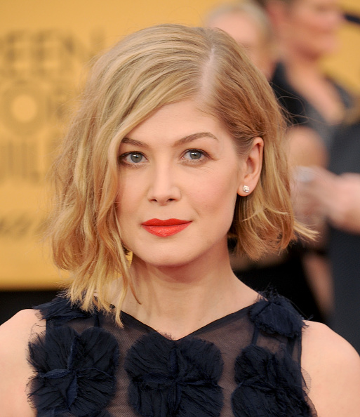 Rosamund Pike's SAG Awards Look Required 20 Products to Create | Beauty  Blitz