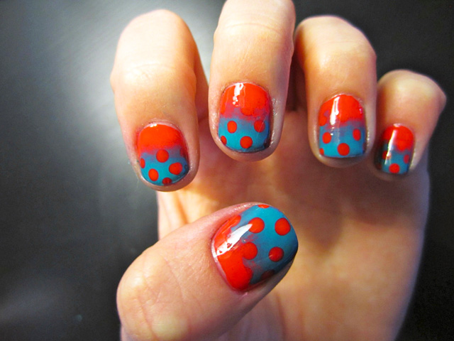 18 Lovely Polka Dot Nail Art Tutorials